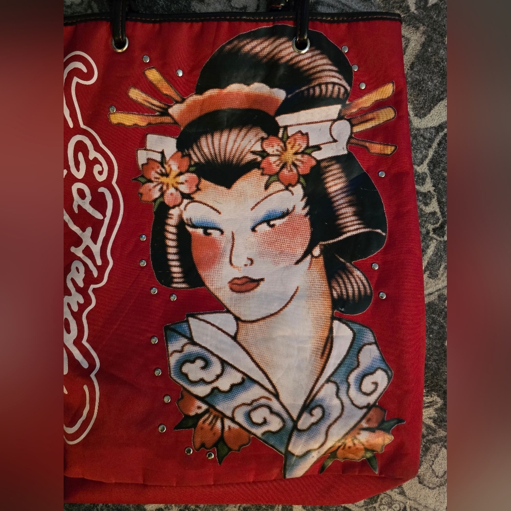 Ed Hardy Y2k Red Tote - Picture 2 of 11